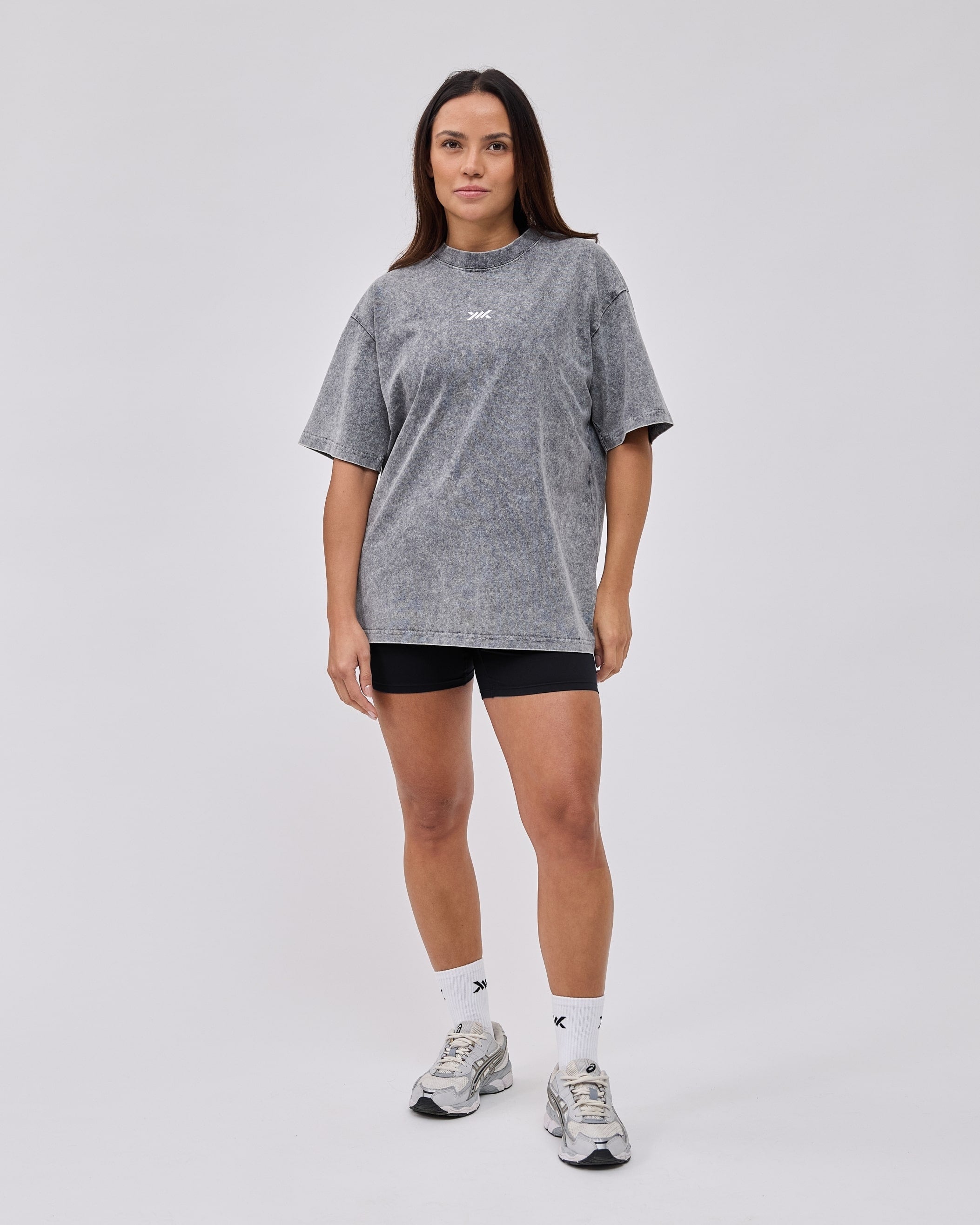 Caged Classic T-shirt - Washed Grijs