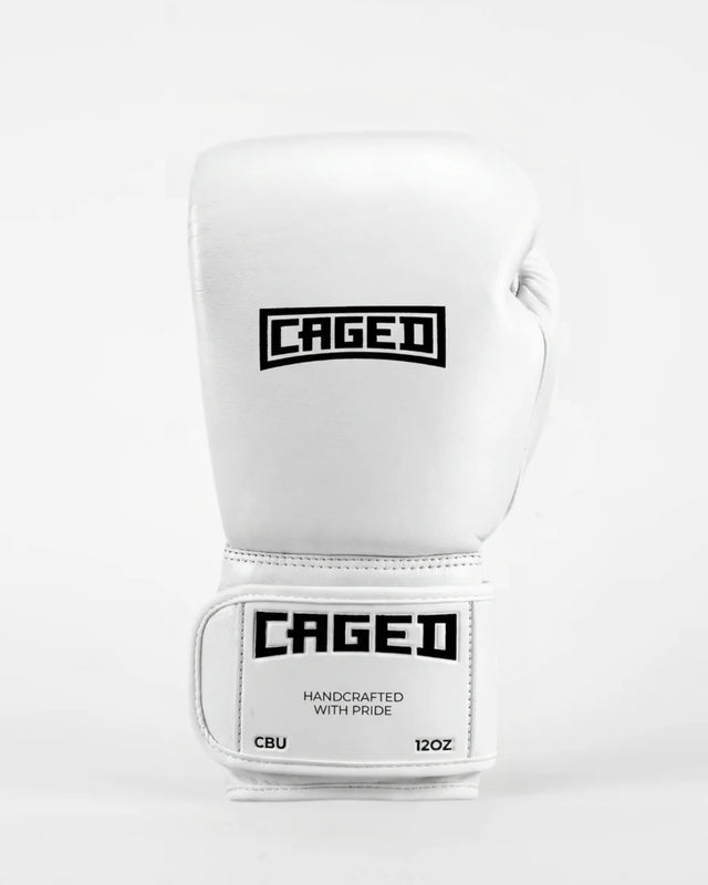 Caged Bokshandschoenen 'X' Series - Wit/Zwart