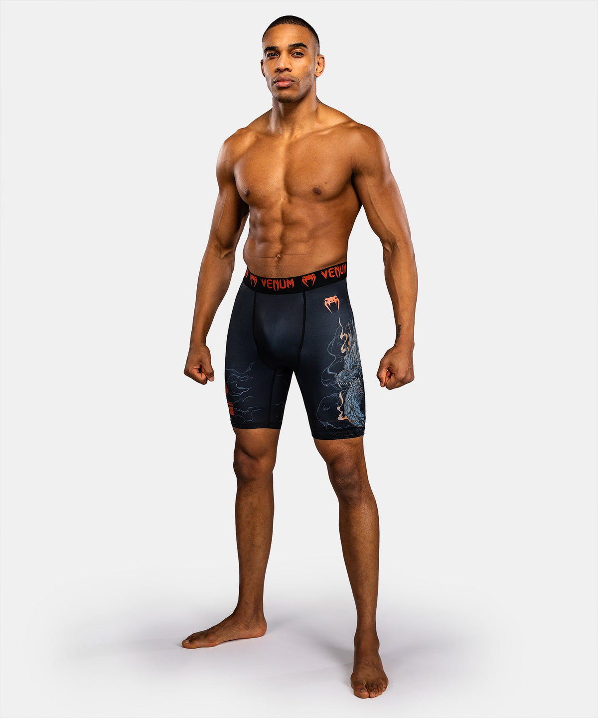 Venum Compressieshort Thunder Dragon - Zwart/Grijs/Koper