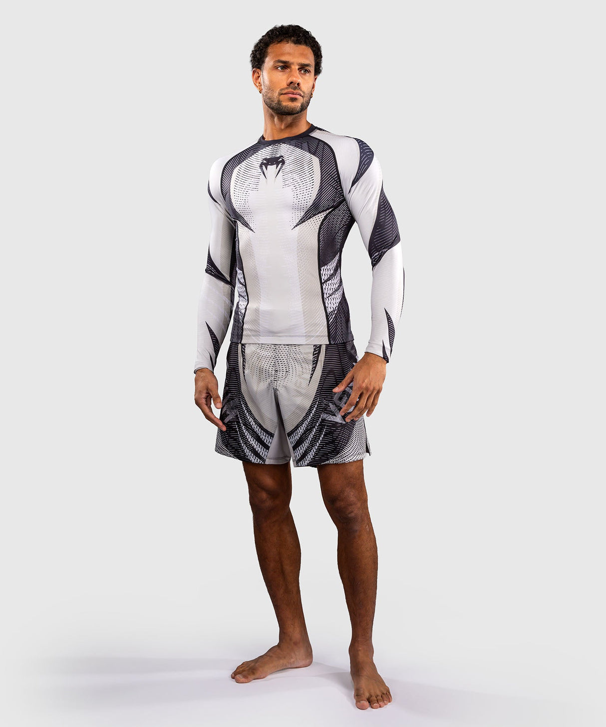 Venum Rashguard Galactic 3.0 - Offwhite/Zwart