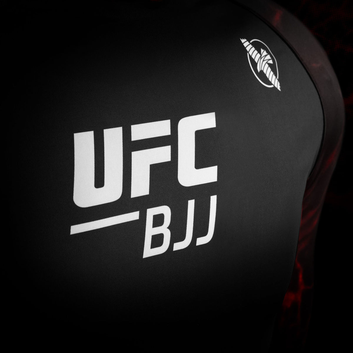 Hayabusa x UFC BJJ Rashguard Lange Mouwen Dames - Zwart/Rood