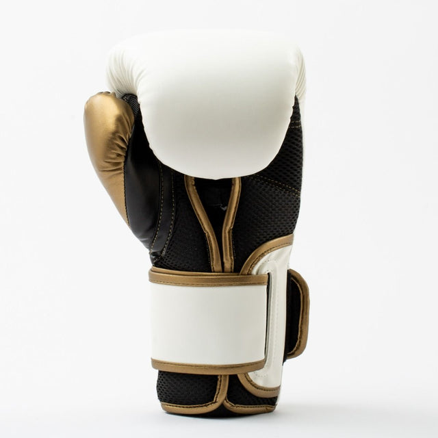 Boxerské rukavice Everlast Powerlock 2R – Bílé/Zlaté