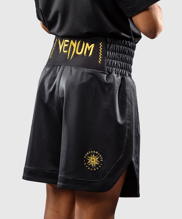 Venum Attack Boksshort Kinderen - Zwart/Goud