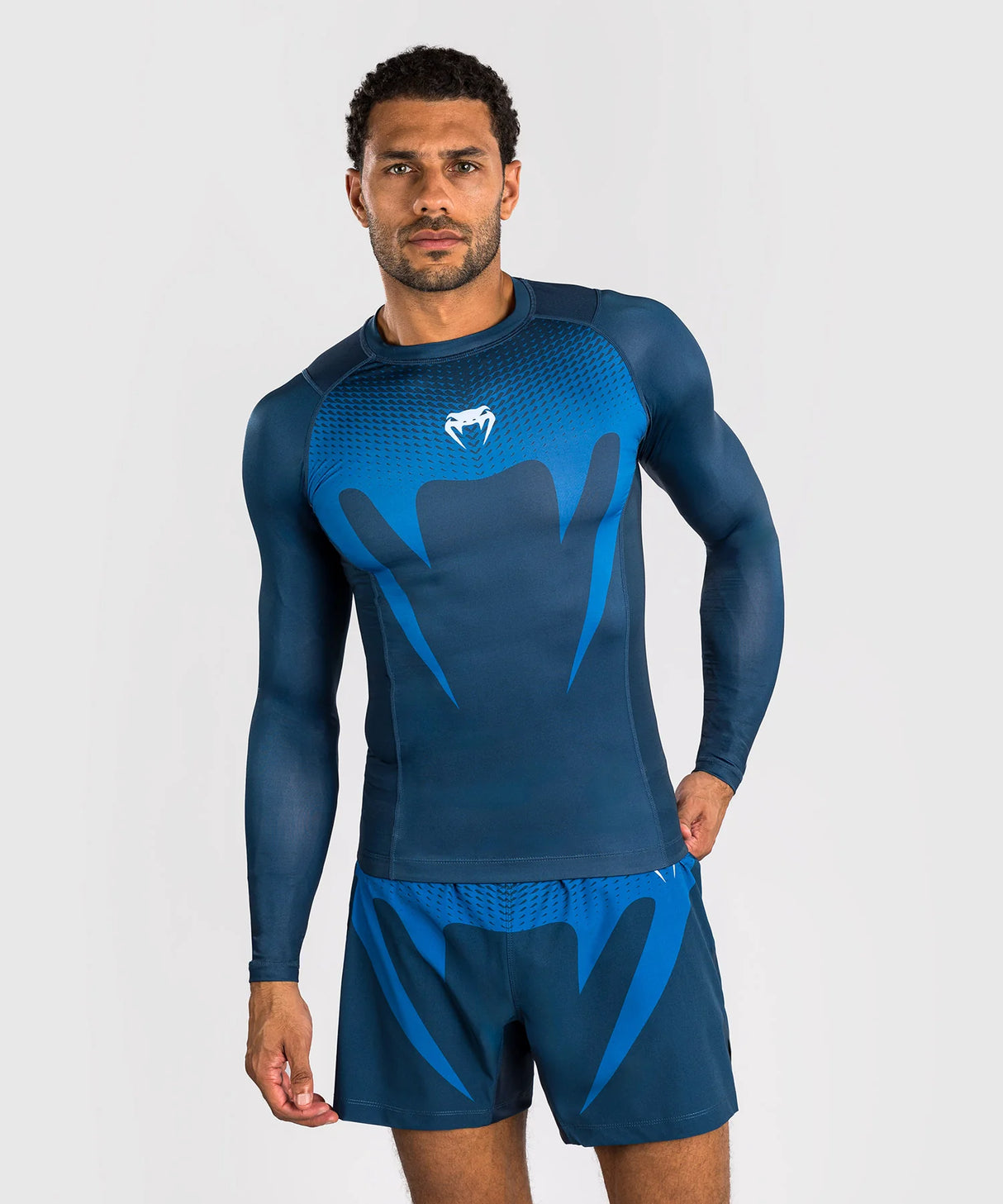 Venum No Gi Rashguard Lange Mouwen - Blauw