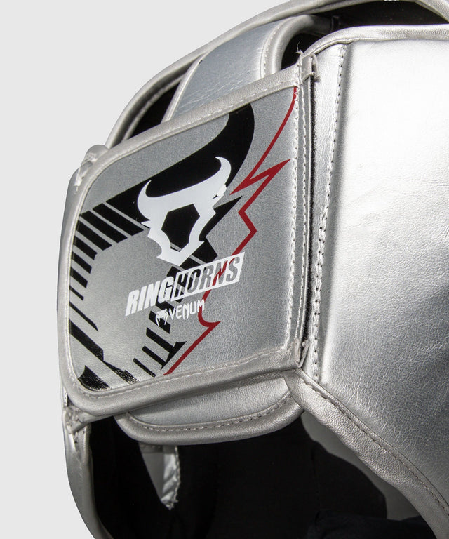 Ringhorns Charger Headgear Zilver/Zwart - bovenaanzicht