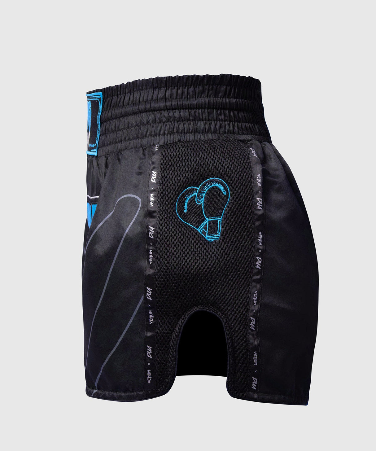 Venum Muay Thai Shorts x Dua - Zwart/Electric Blue