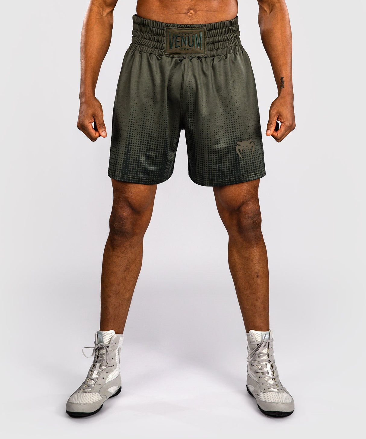 Venum Boksshorts Stealth - Kaki/Donkergroen