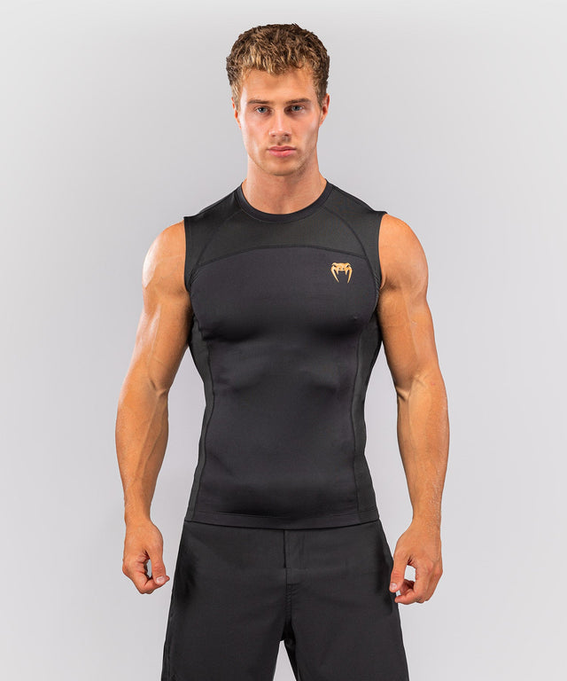 Venum Rashguard G-Fit Revolution Ärmelloses – Schwarz/Kupfer