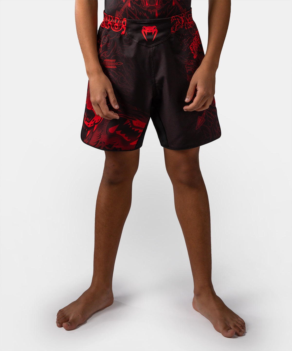 Venum MMA Shorts Wolf Atak Kids - Zwart/Rood