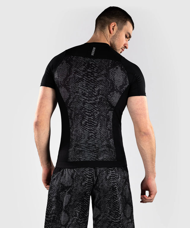 Rashguard Venum G-Fit Scales Krótki Rękaw – Czarny/Szary