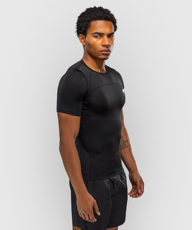 Venum Rashguard G-Fit Revolution Kurze Ärmel – Schwarz/Kupfer
