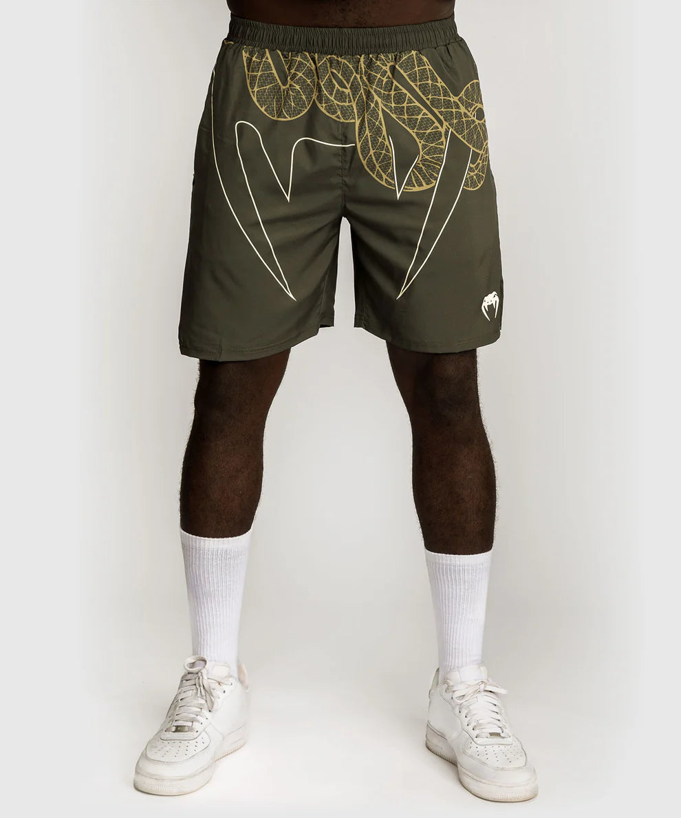 Venum Training Shorts Serpenti - Kaki Groen