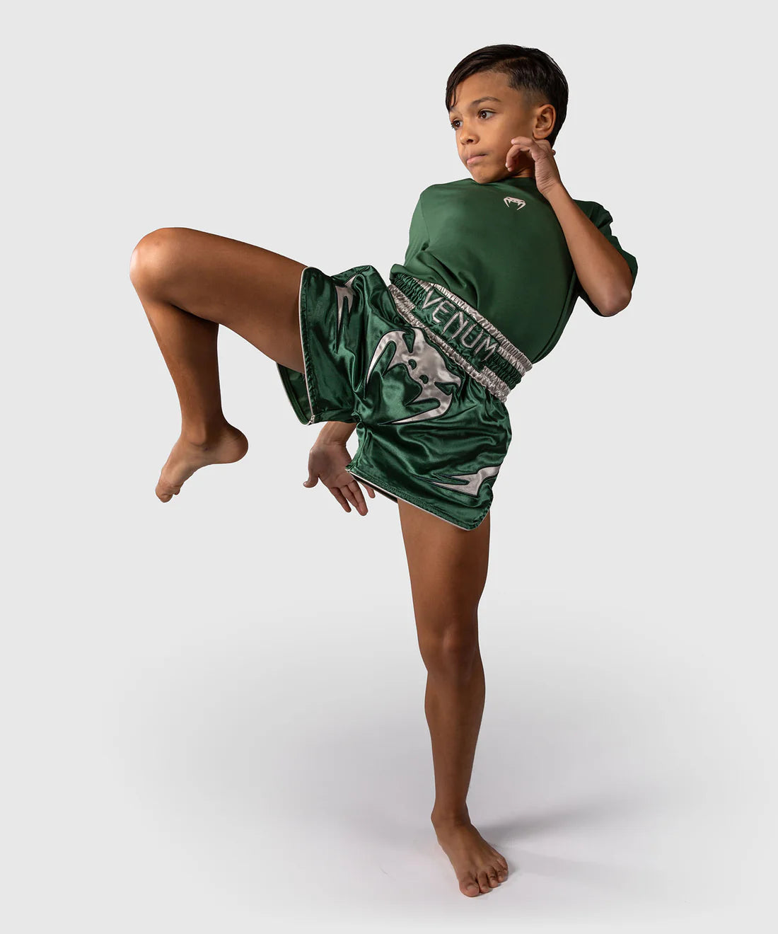 Venum Muay Thai Shorts Inferno Kids - Groen