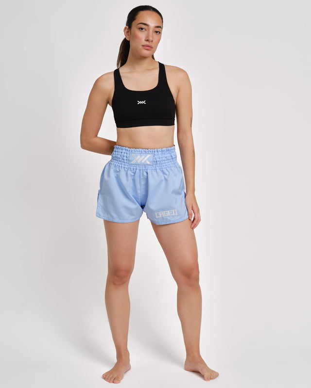 Muay Thai trenky Caged Classic – Světle modrá dámské