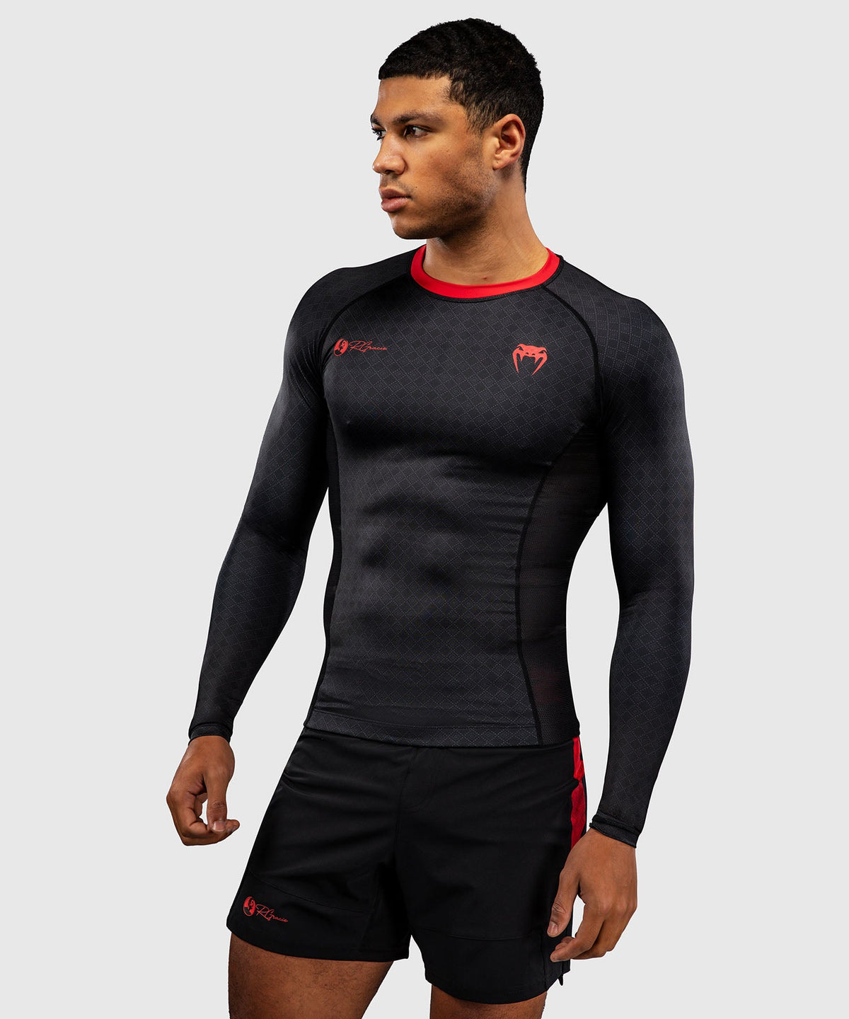 Venum Rashguard x Roger Gracie - Zwart/Rood