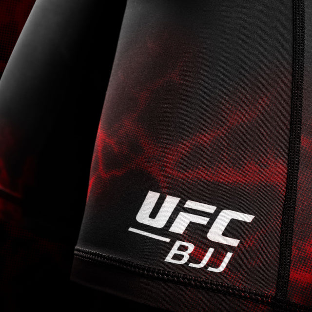 Spodenki kompresyjne Hayabusa x UFC BJJ – Czarne/Czerwone