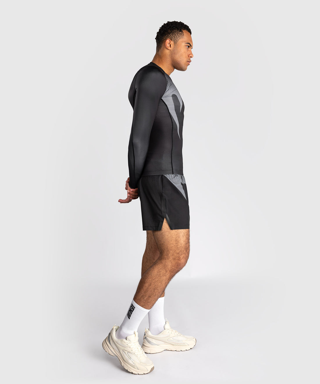 Venum No Gi Rashguard Lange Mouwen - Zwart/Zilver