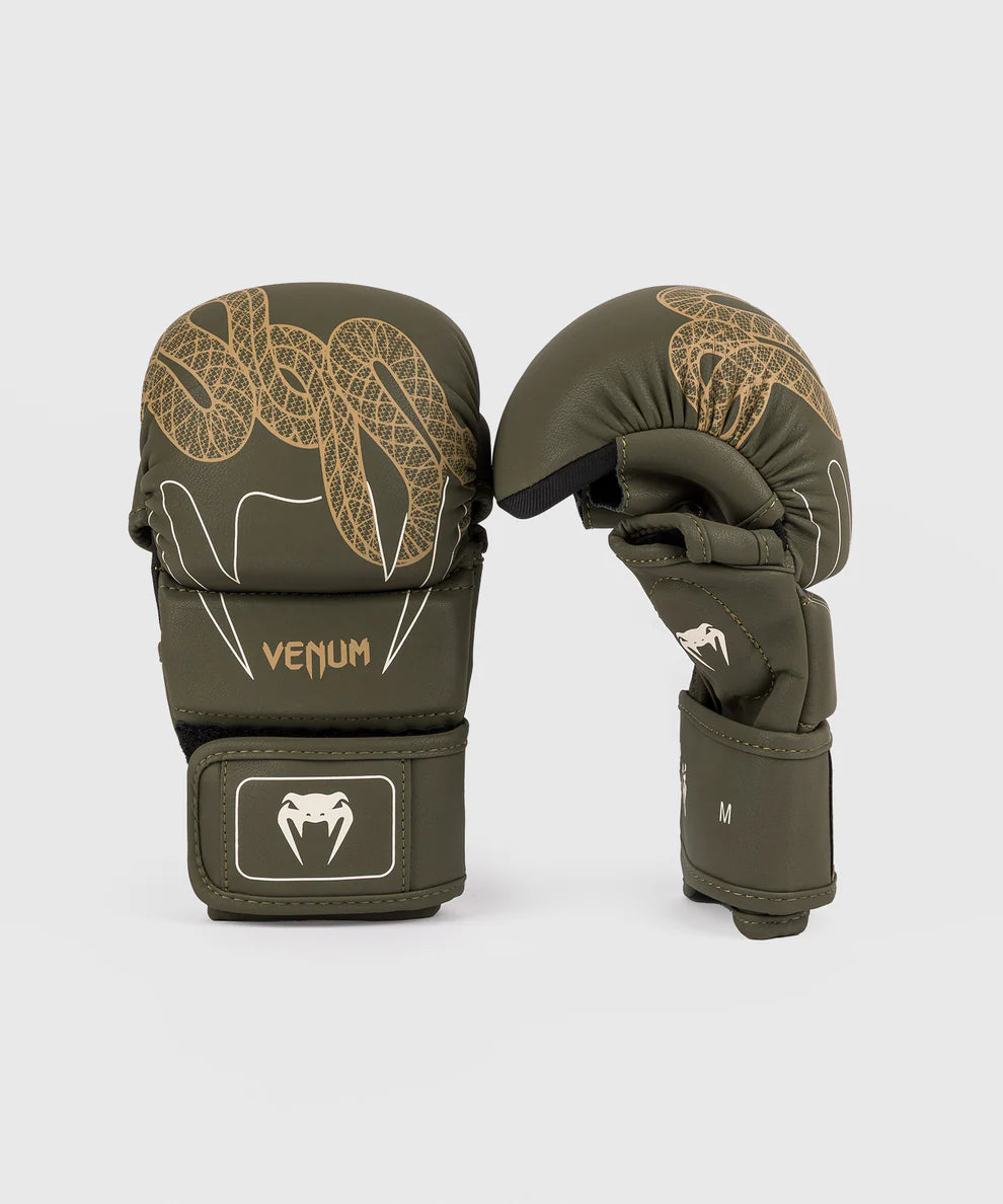 Venum MMA Handschoenen Sparring Serpenti - Kaki Groen