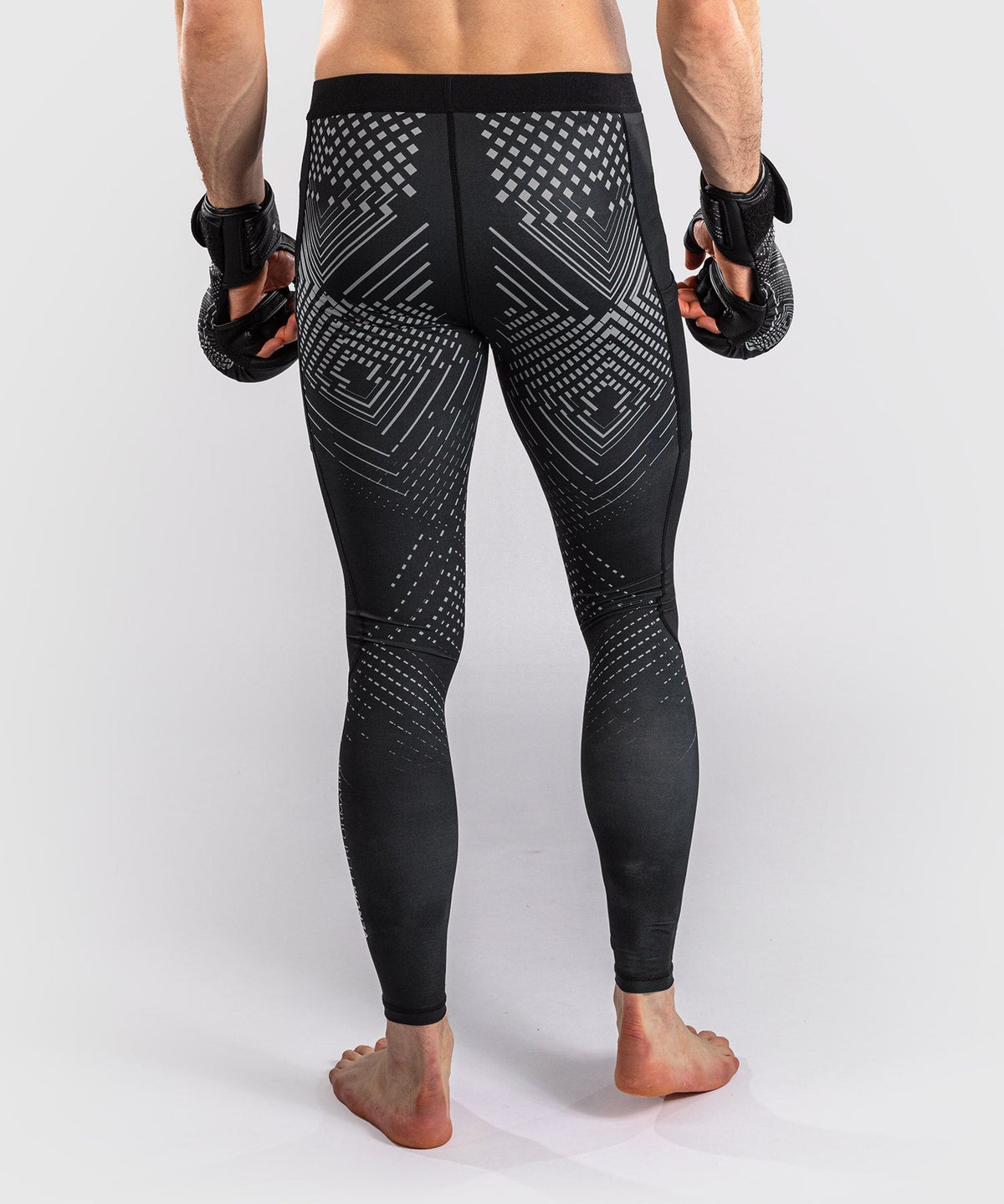 Venum Compressiebroek Midnight Fury - Zwart/Grijs/Zilver