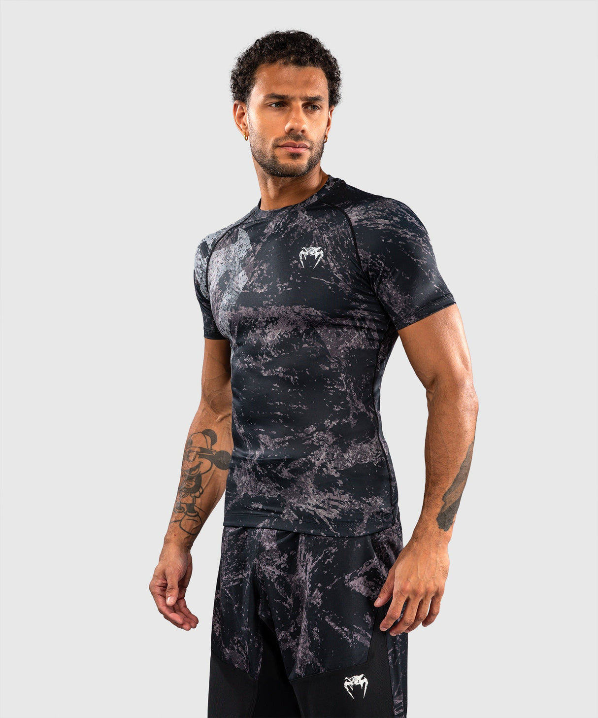 Venum Rashguard Rage & Workout - Zwart/Grijs