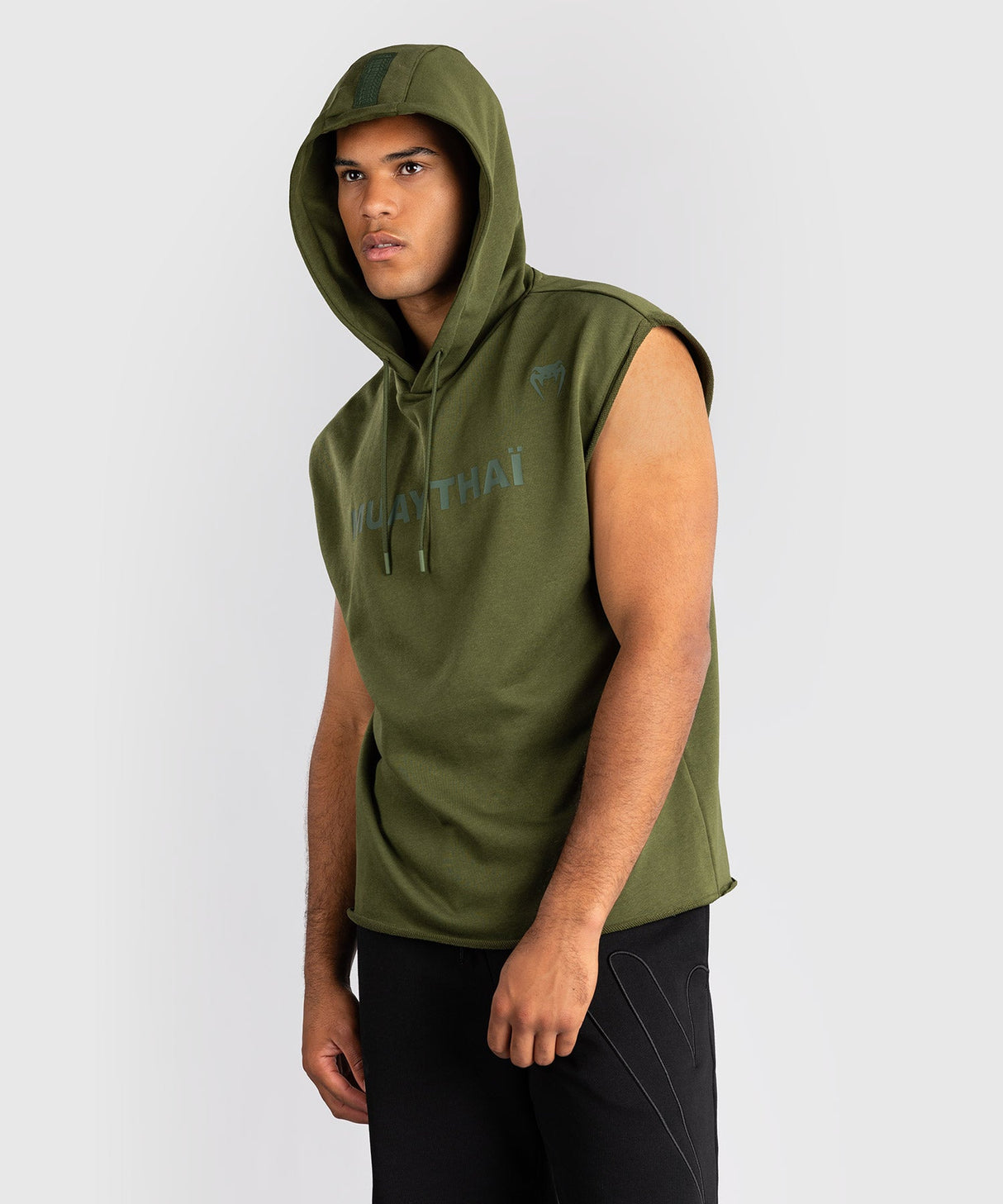 Venum Hoodie Muay Thai VT Mouwloze - Militair Groen