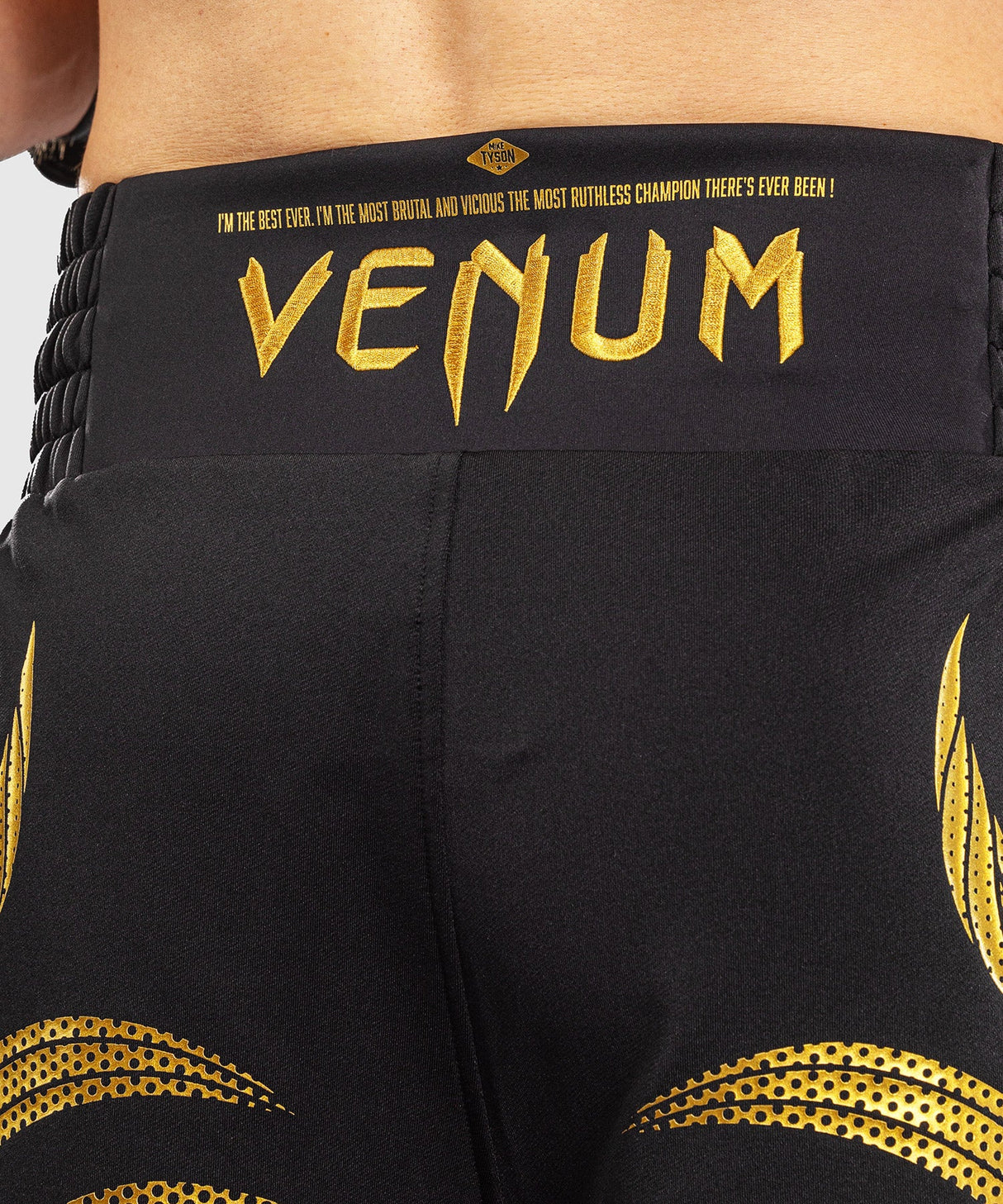 Venum x Mike Tyson Tiger Boksshort - Zwart/Goud