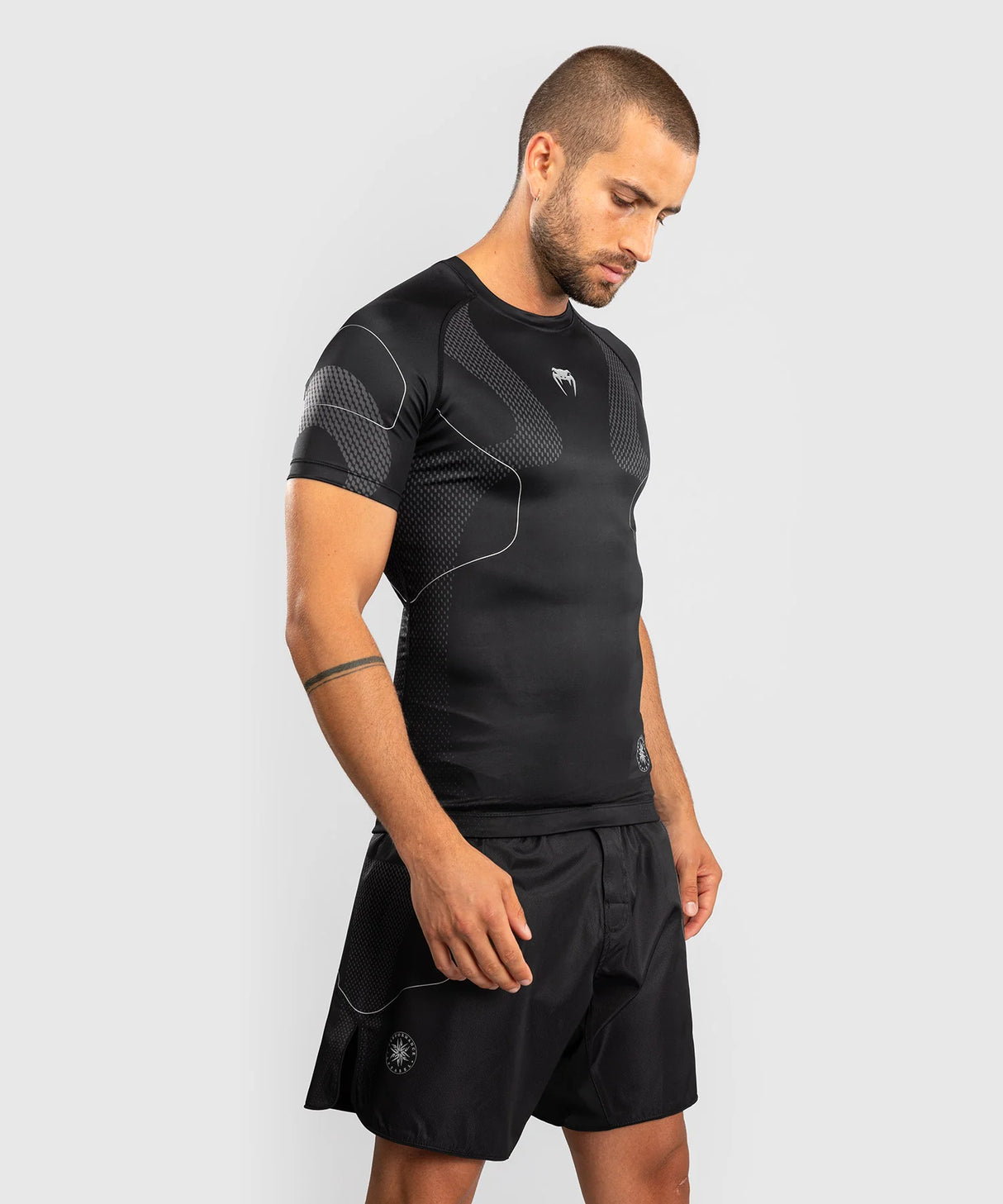 Venum Rashguard Korte Mouwen Nexus - Zwart
