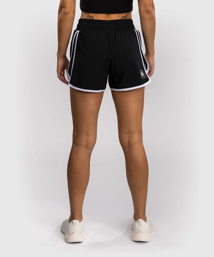 Venum Damen-Trainingsshorts Twilight – Schwarz/Weiß