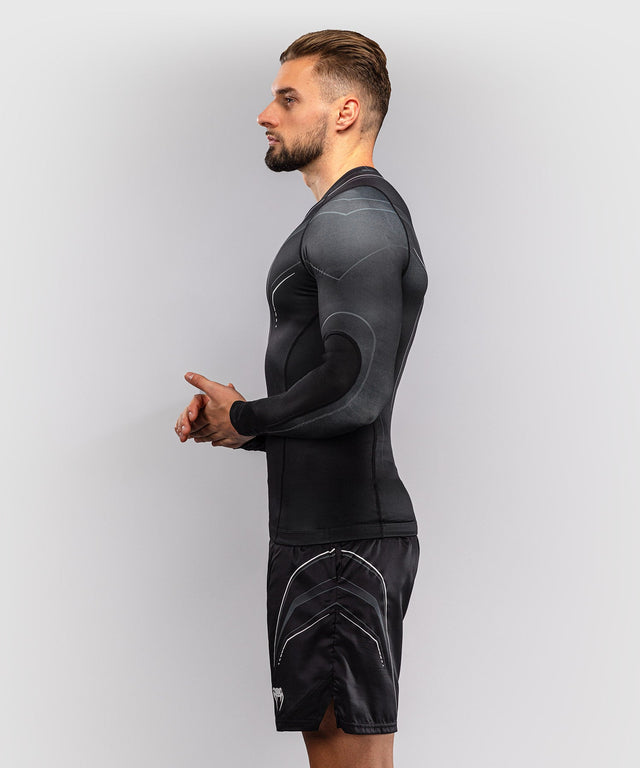 Rashguard Venum Streamline Długie Rękawy – Czarny/Biały