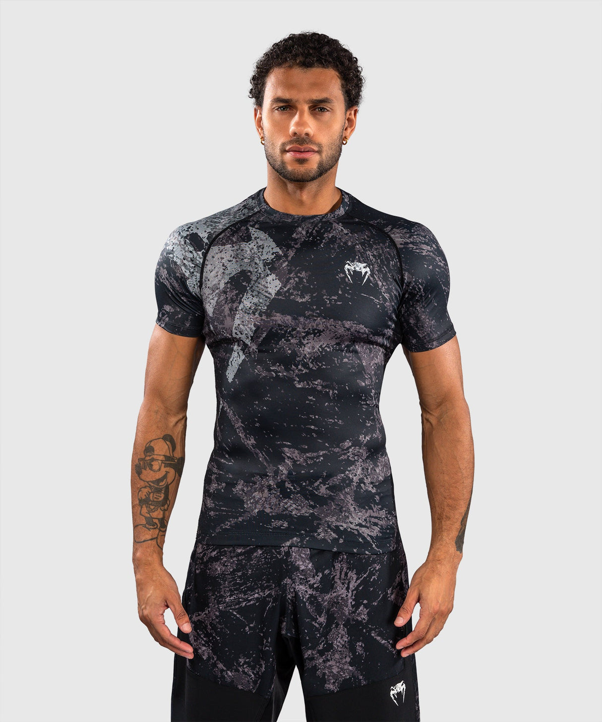 Venum Rashguard Rage & Workout - Zwart/Grijs