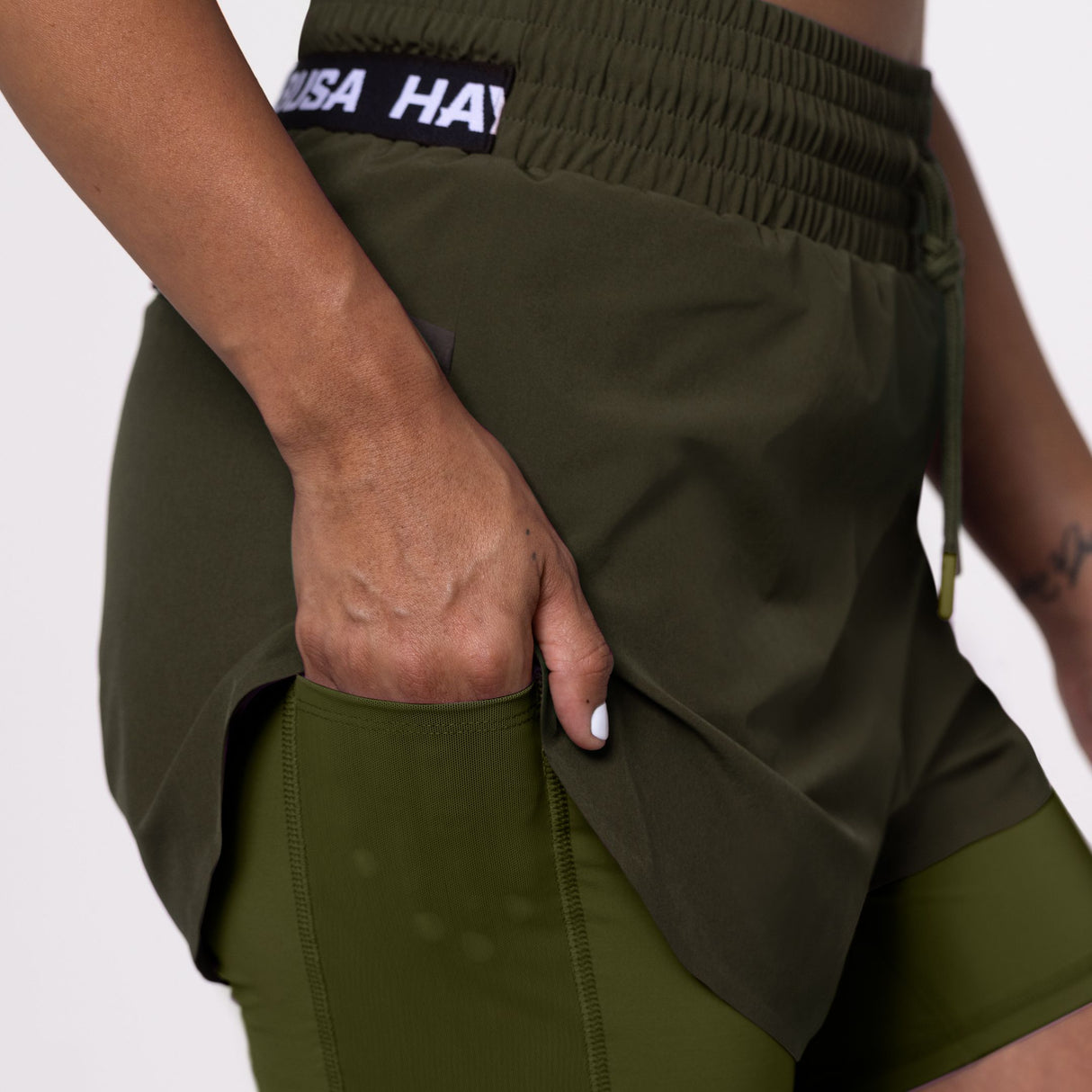 Hayabusa Trainingsshorts Dames - Olijfgroen