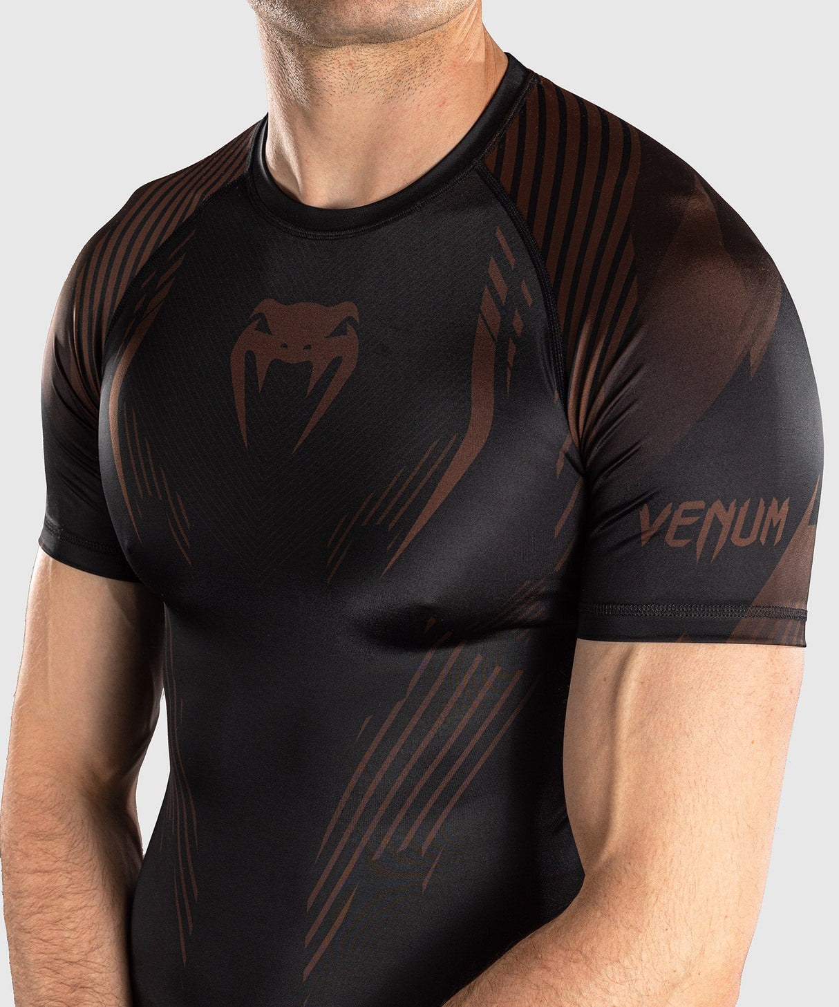 Venum Rashguard No-Gi 6.0 - Zwart/Bruin