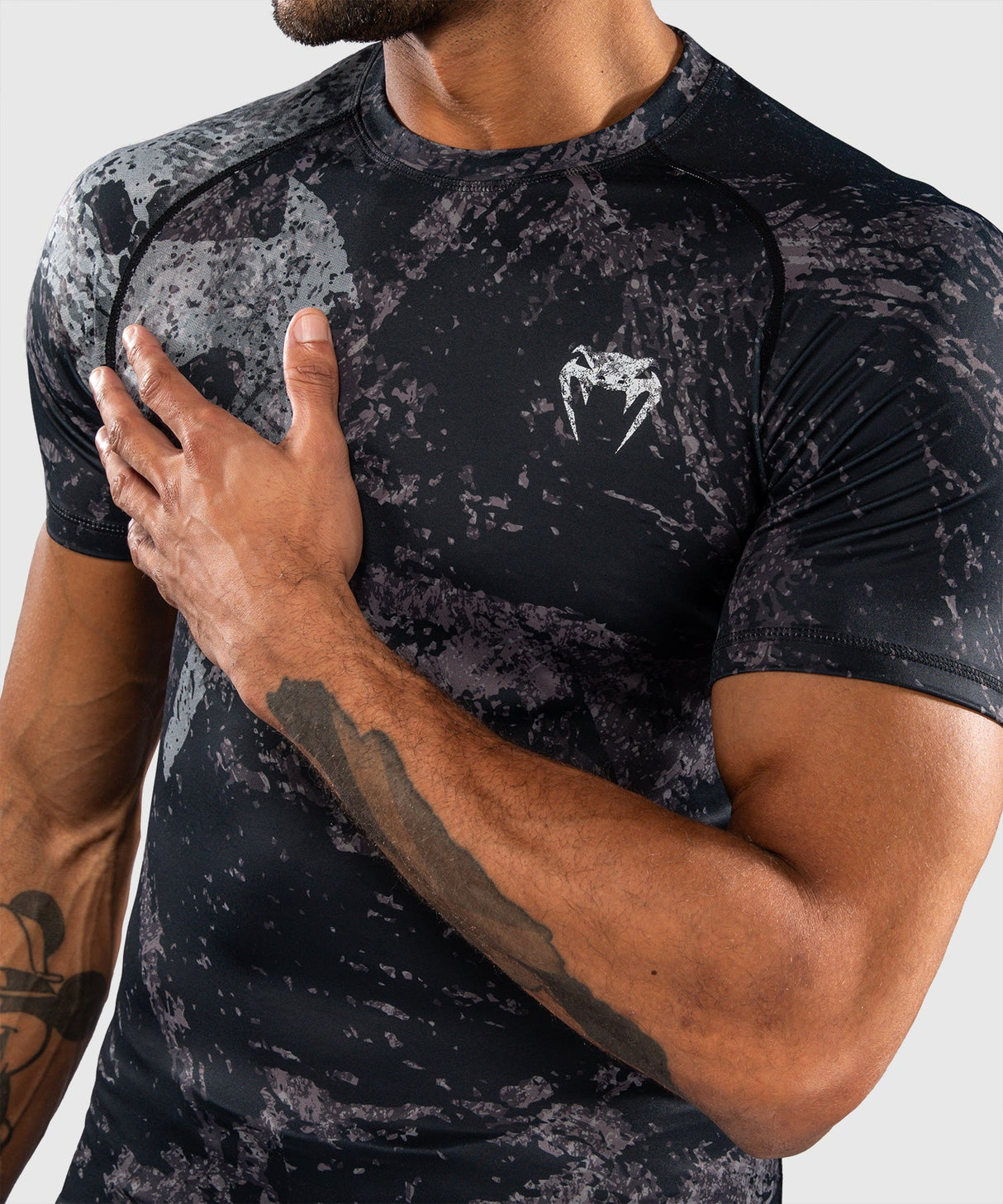 Venum Rashguard Rage & Workout - Zwart/Grijs