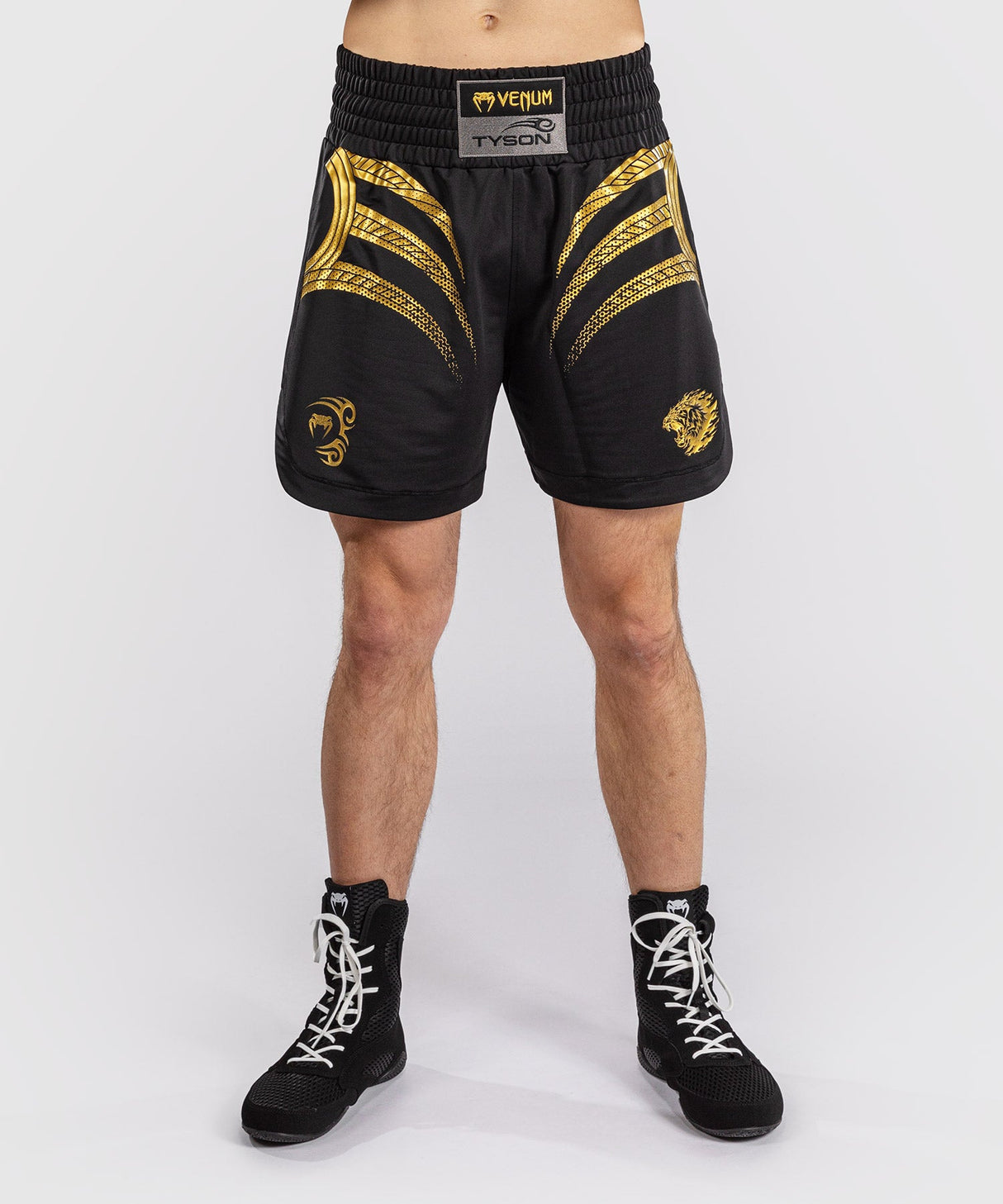 Venum x Mike Tyson Tiger Boksshort - Zwart/Goud
