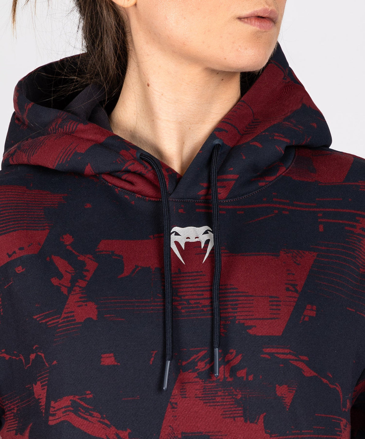 Venum UFC Hoodie Zenith - Marineblauw/Bordeauxrood/Zilver