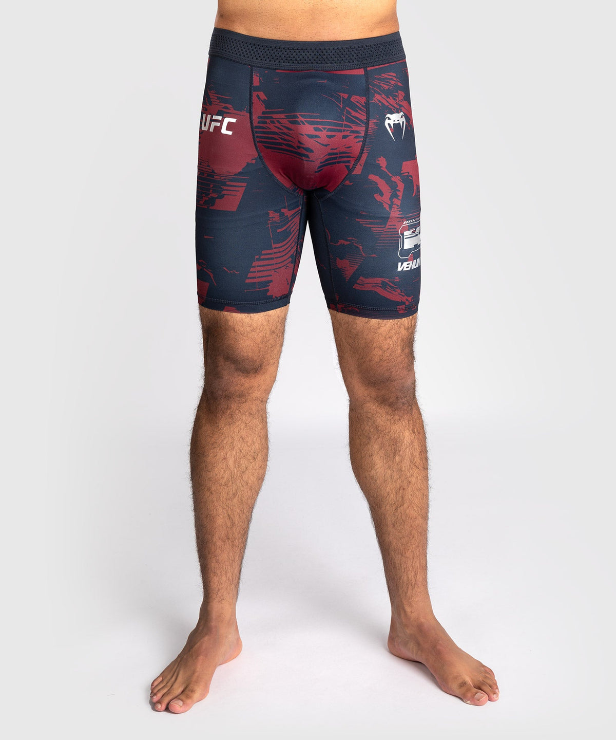 Venum UFC MMA Shorts Zenith - Marineblauw/Bordeauxrood/Zilver