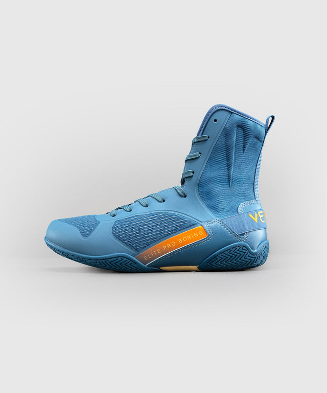 Venum Boksschoenen Elite Neo - Staalblauw/Oranje
