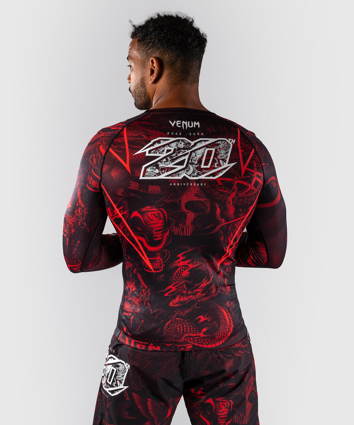 Venum Rashguard 20th Anniversary - Zwart/Rood