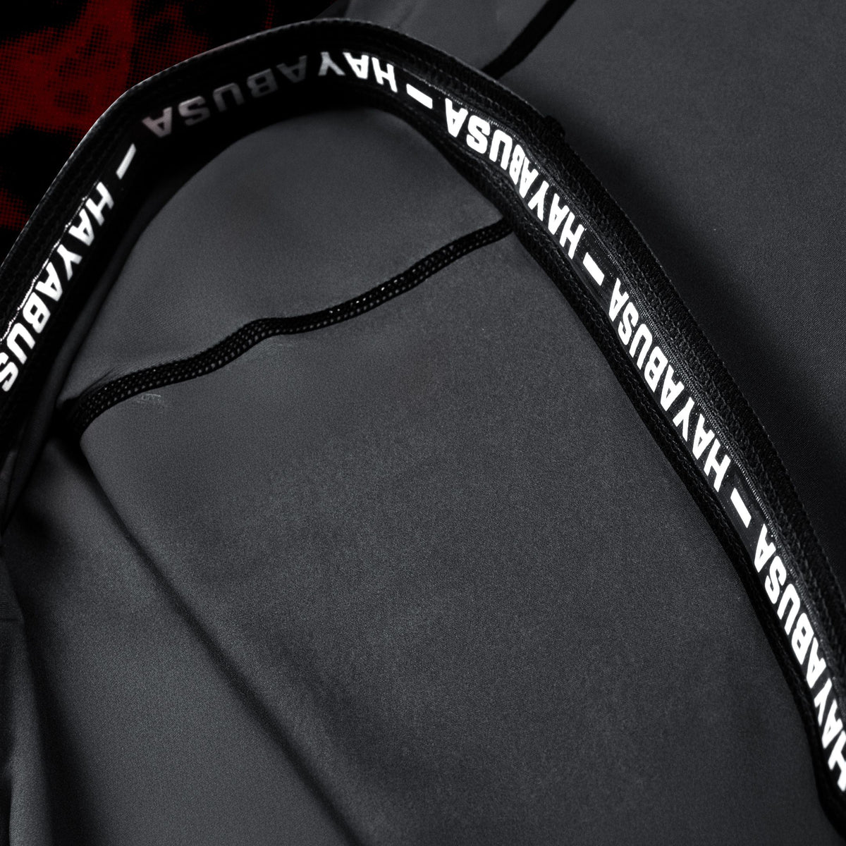 Hayabusa x UFC BJJ Rashguard Korte Mouwen Dames - Zwart/Rood