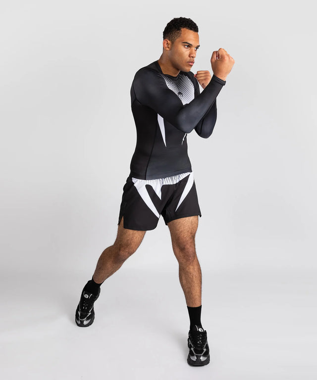 Venum No-Gi Rashguard Long Sleeve - Black/White