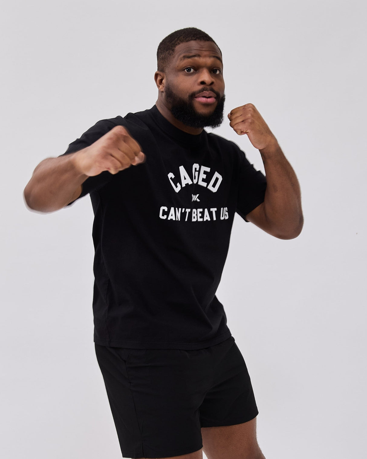 Caged Club T-shirt - Zwart