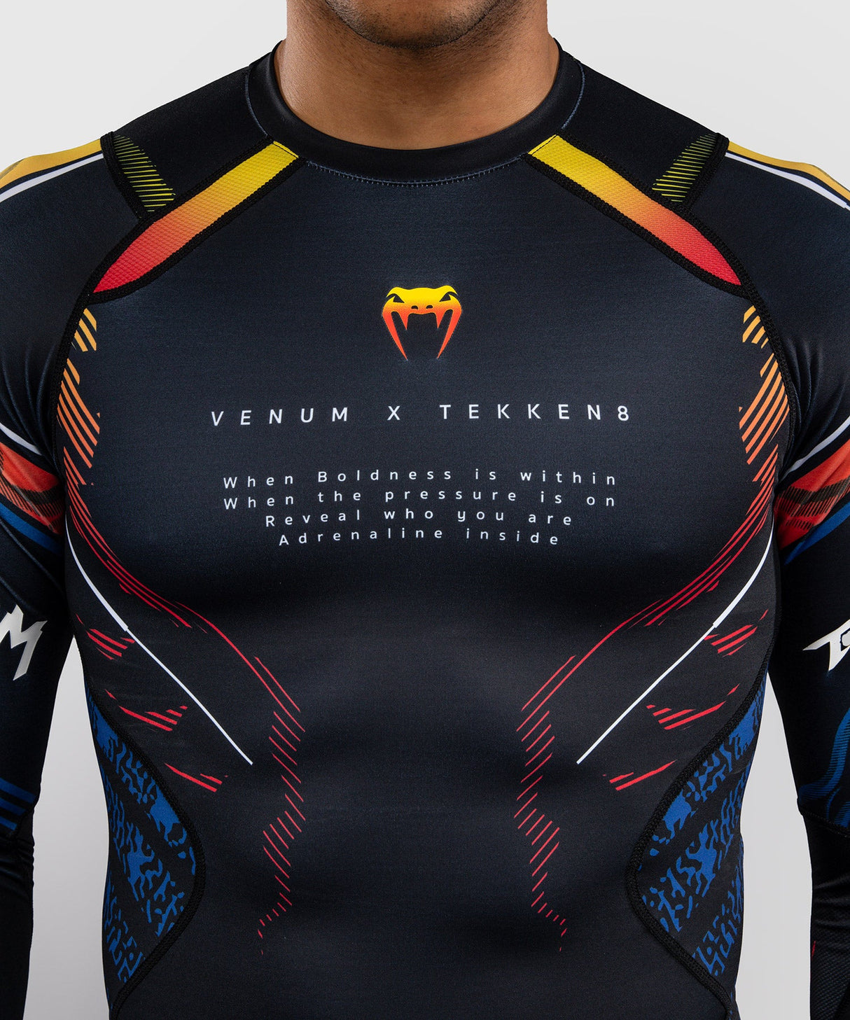 Venum Rashguard TEKKEN 8 Yoshimitsu - Zwart/Oranje - foto 5