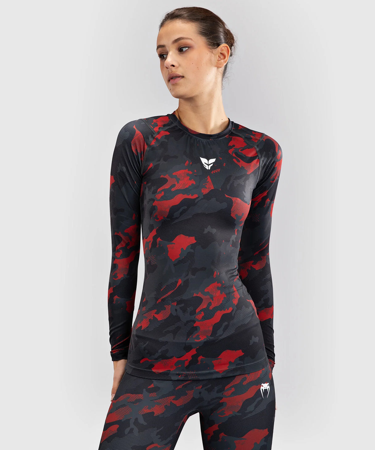 Venum x Sophia Rose Dames Rashguard - Urban/Red Camo
