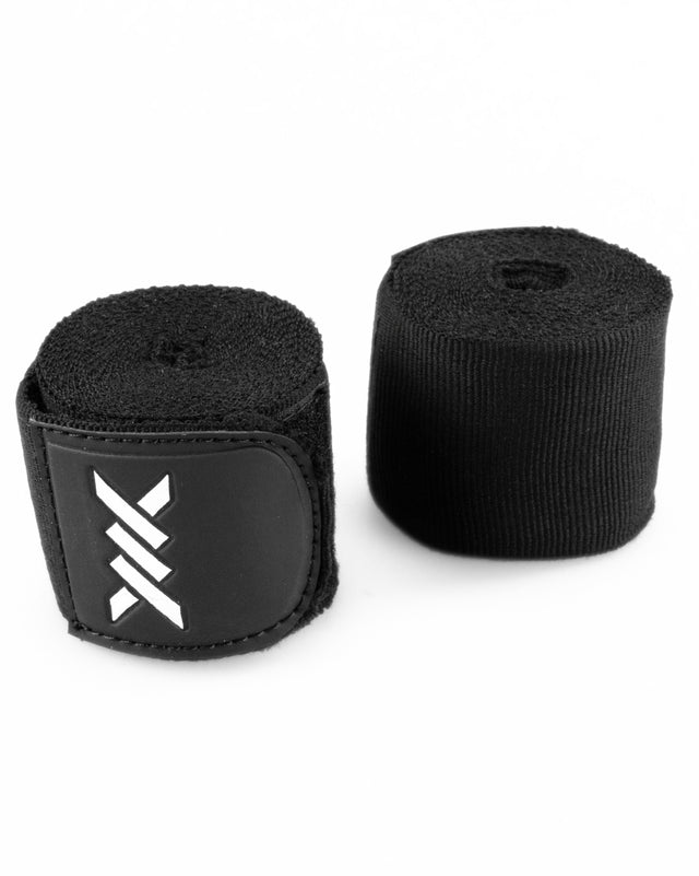 Bandes de boxe Caged Essential – Noir (avec sac de lavage)