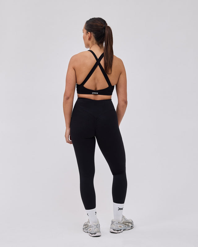 Caged Essential Leggings – Schwarz