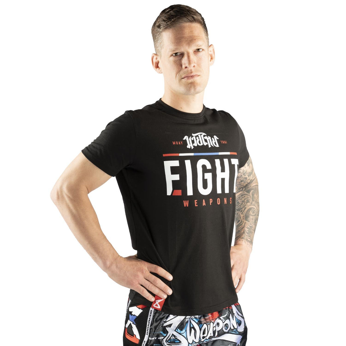 8 WEAPONS T-Shirt The Fight - Zwart