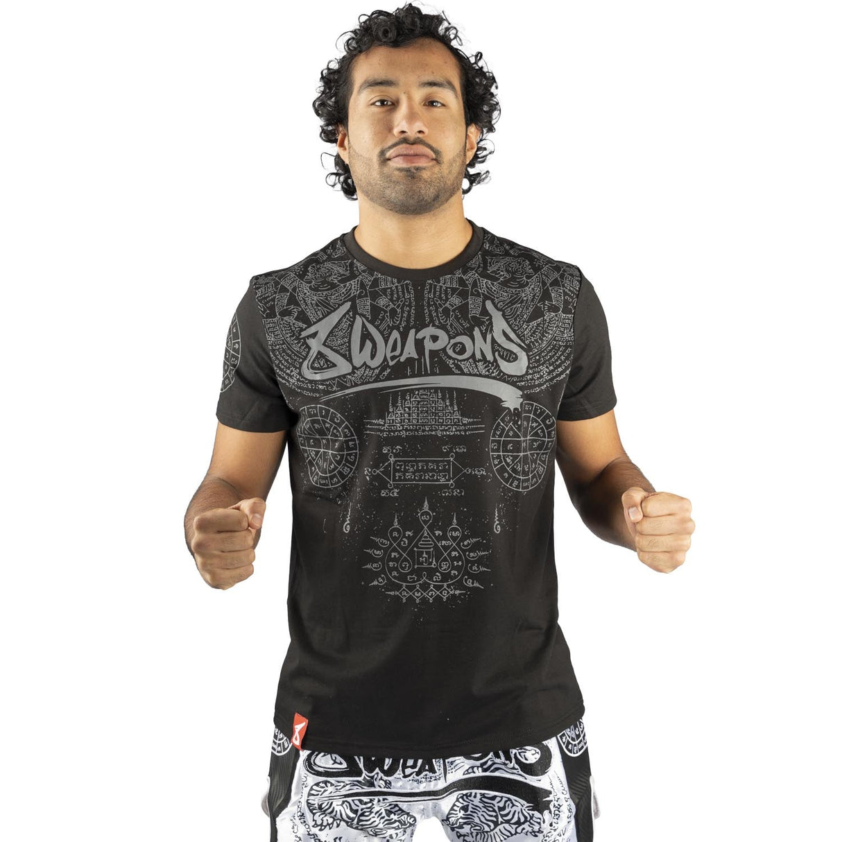 8 Weapons T-Shirt Yantra - Zwart