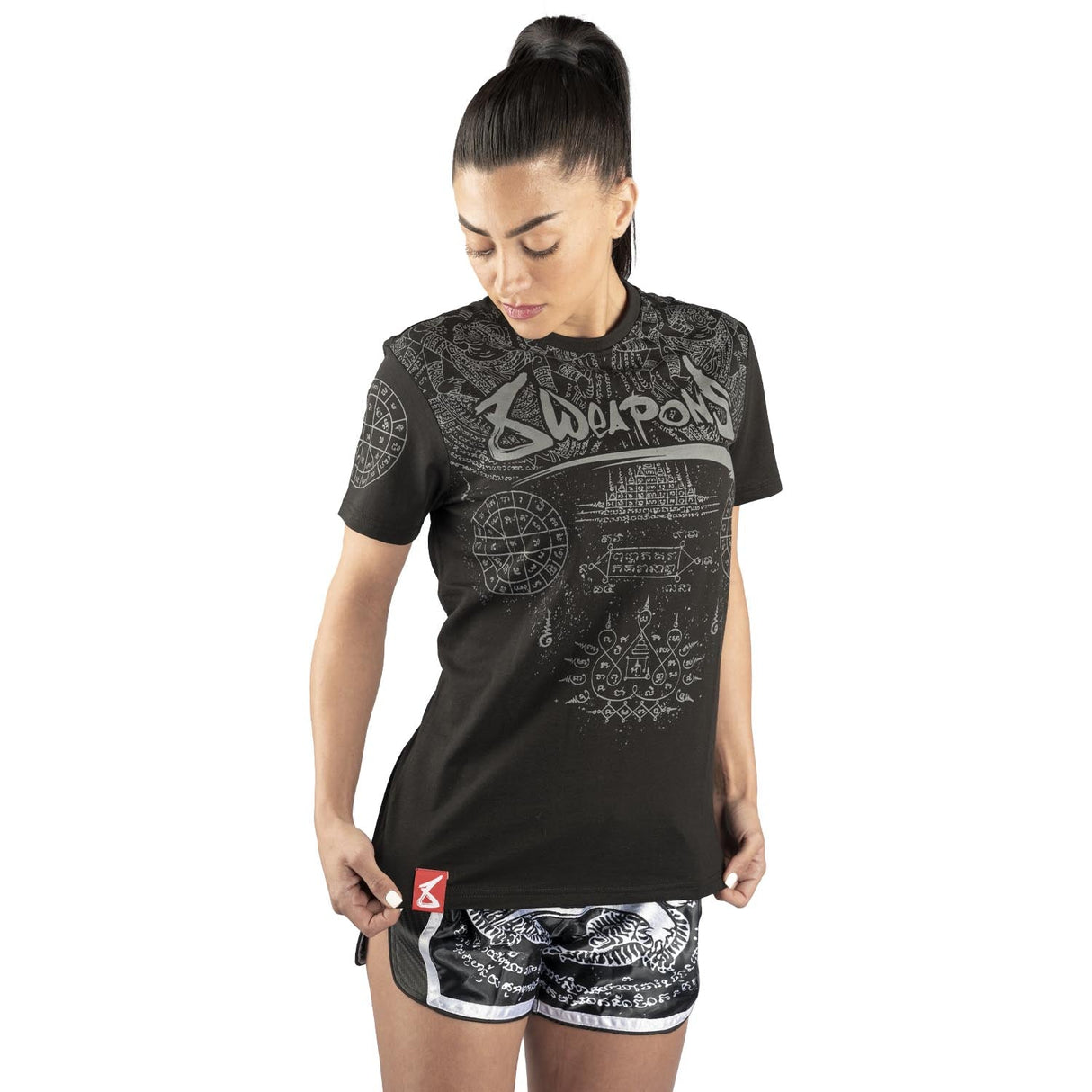 8 Weapons T-Shirt Yantra - Zwart