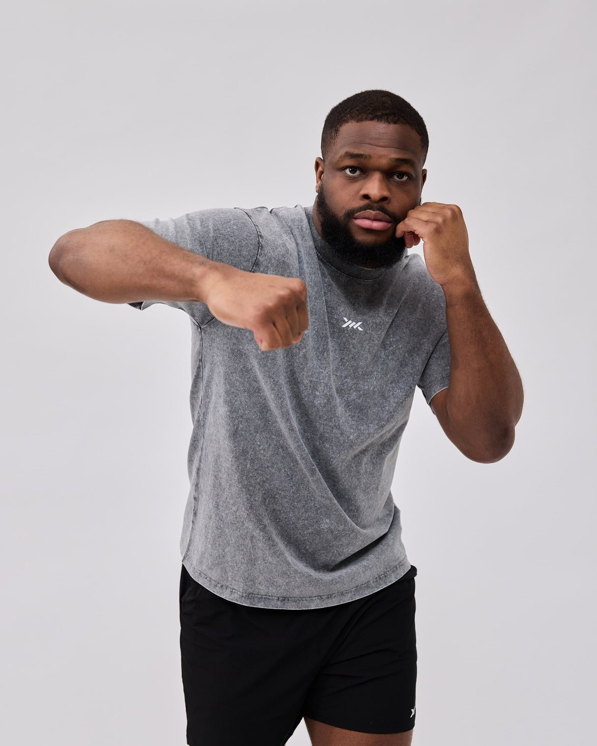 Caged Classic T-Shirt - Washed Grijs