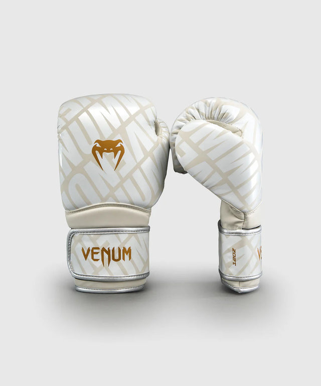 Venum Contender 1.5 XT Boxhandschuhe – Creme Weiß/Gold